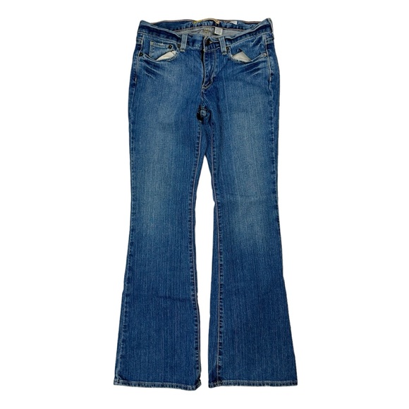 Women’s Y2K Old Navy Flare Stretch Blue Denim Jeans Size 6